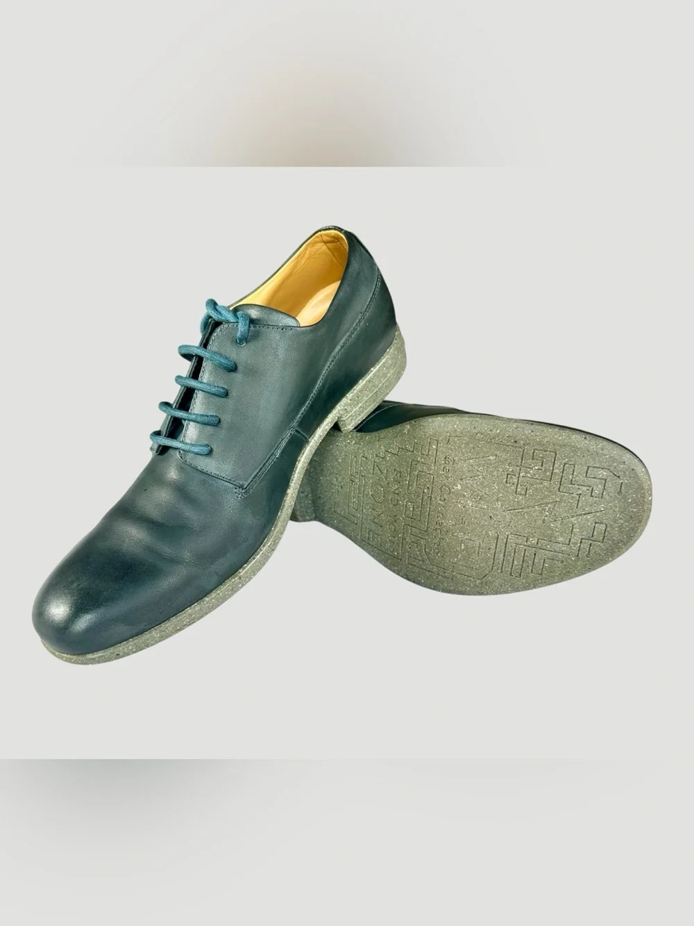 John Fluevog Men’s WIFI PASSWORD- Gibson Navy Shoes